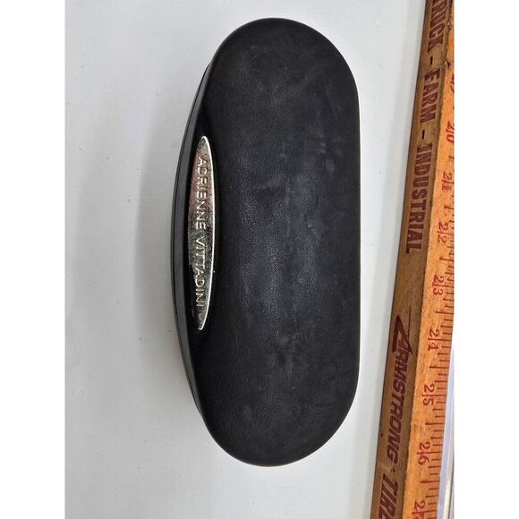 VTG Adrienne Vittadini Womens Sunglasses W/ Case, Cleaning Cloth Purplish Brown - Picture 7 of 7